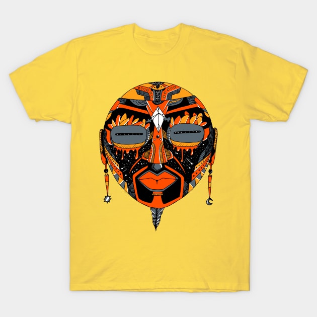 Orangrey African Mask 2 T-Shirt by kenallouis